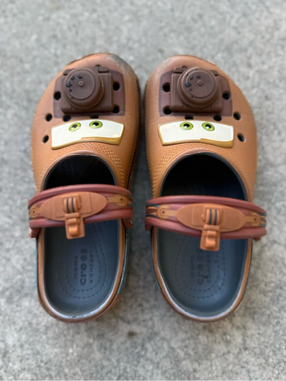 CROCS x Pixar Cars Mater slide on shoes Good condition Size C12 preloved Disney